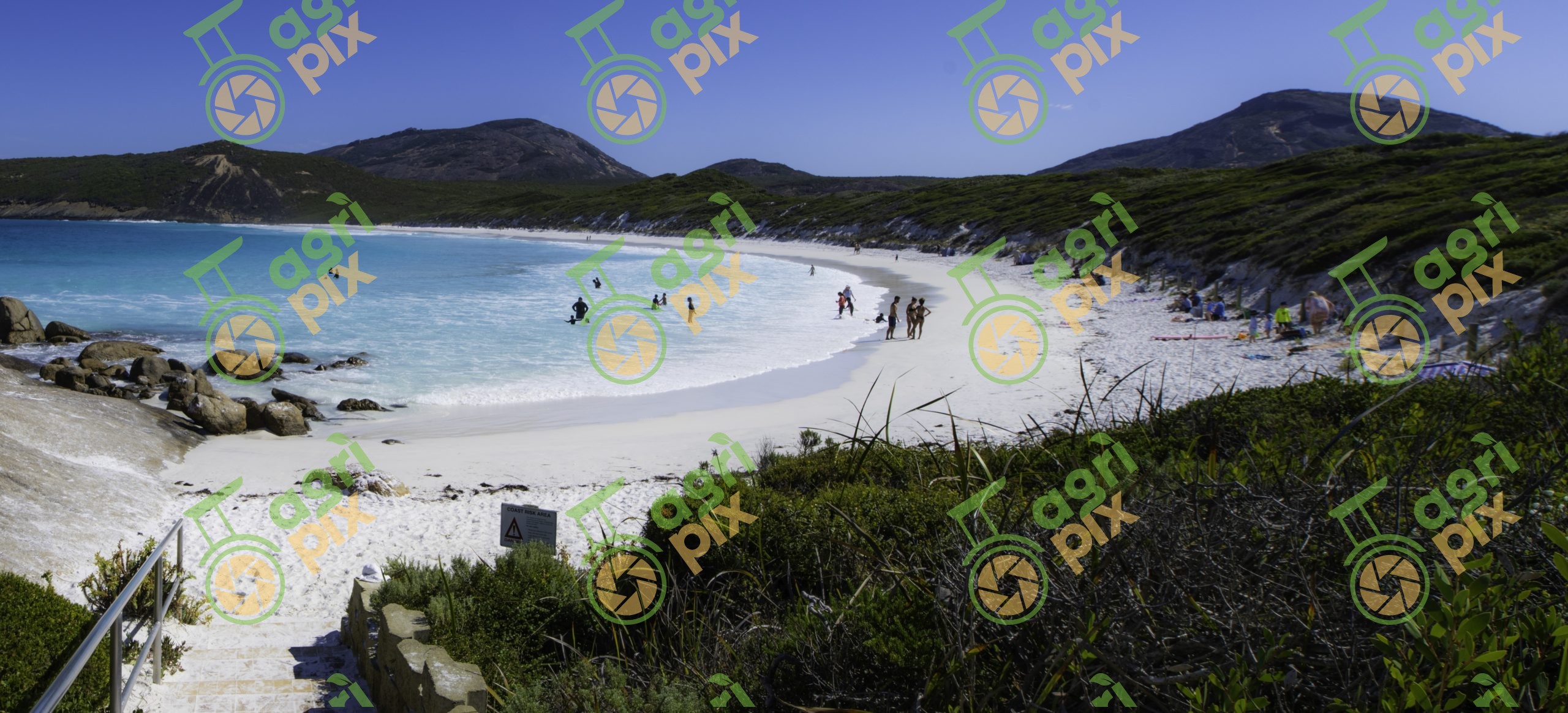 Beautiful little beach with white sand