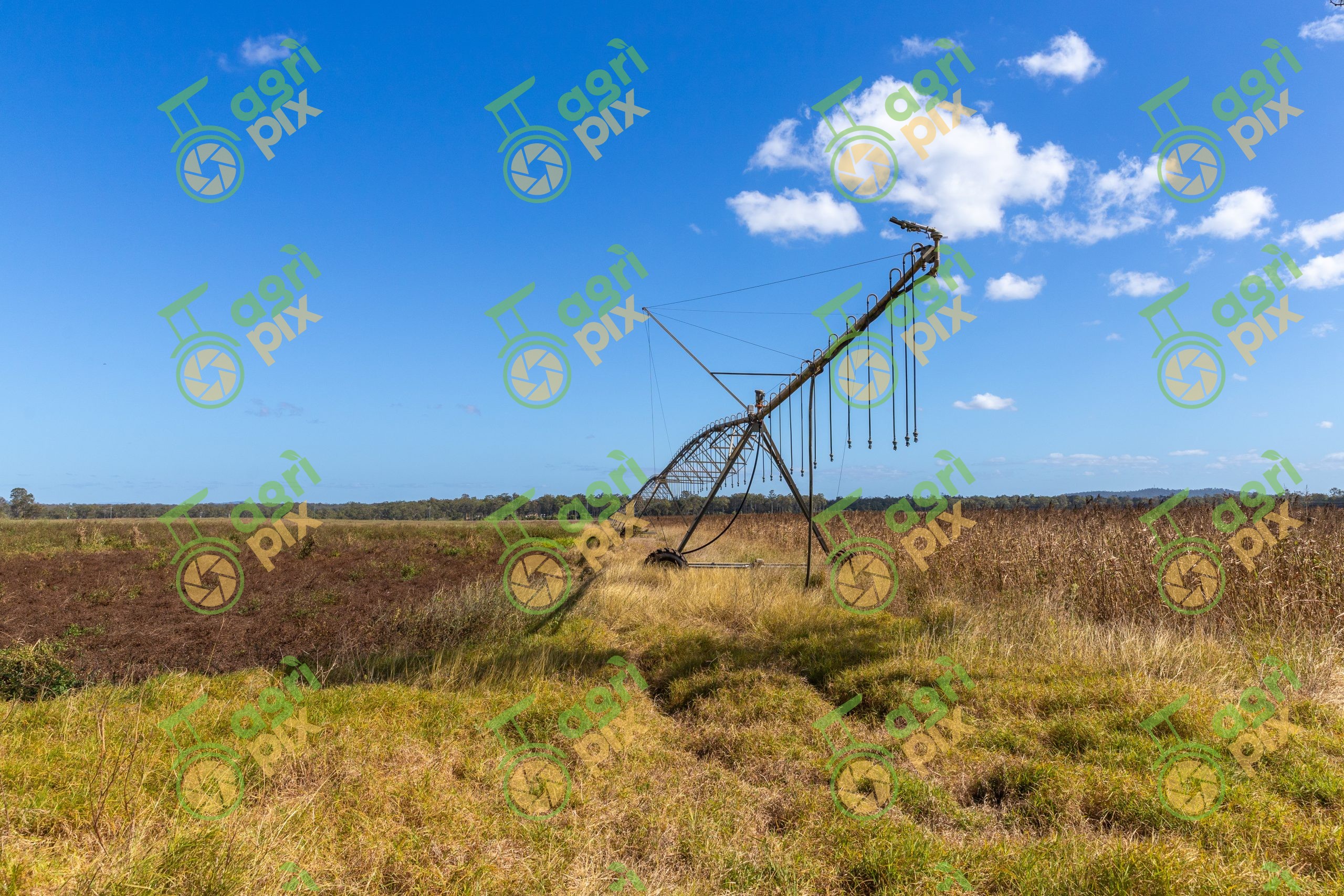 Centre Pivot Irrigation System on an Irrigated Cropping Property at Home Hill, Queensland