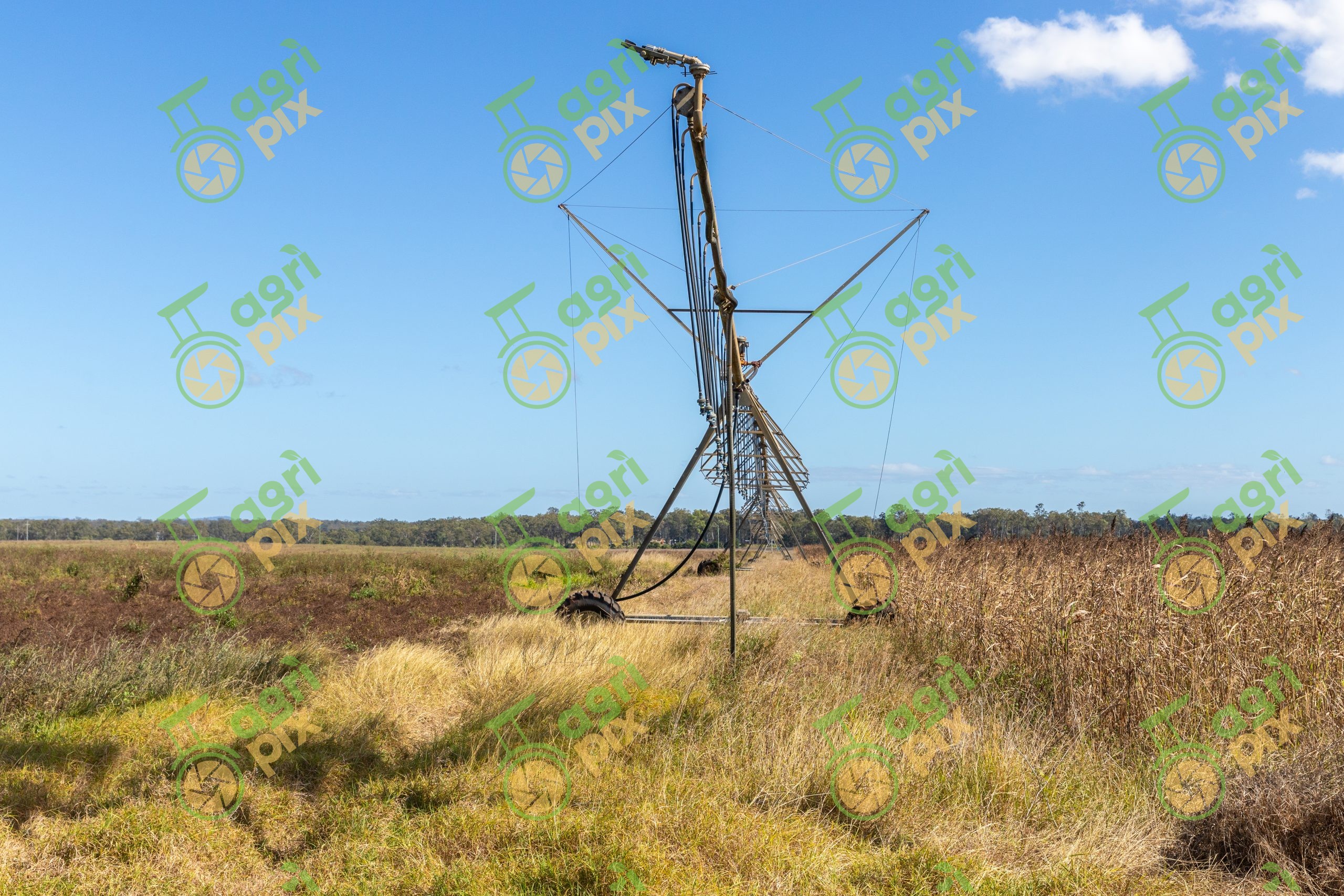 Centre Pivot Irrigation System on an Irrigated Cropping Property at Home Hill, Queensland