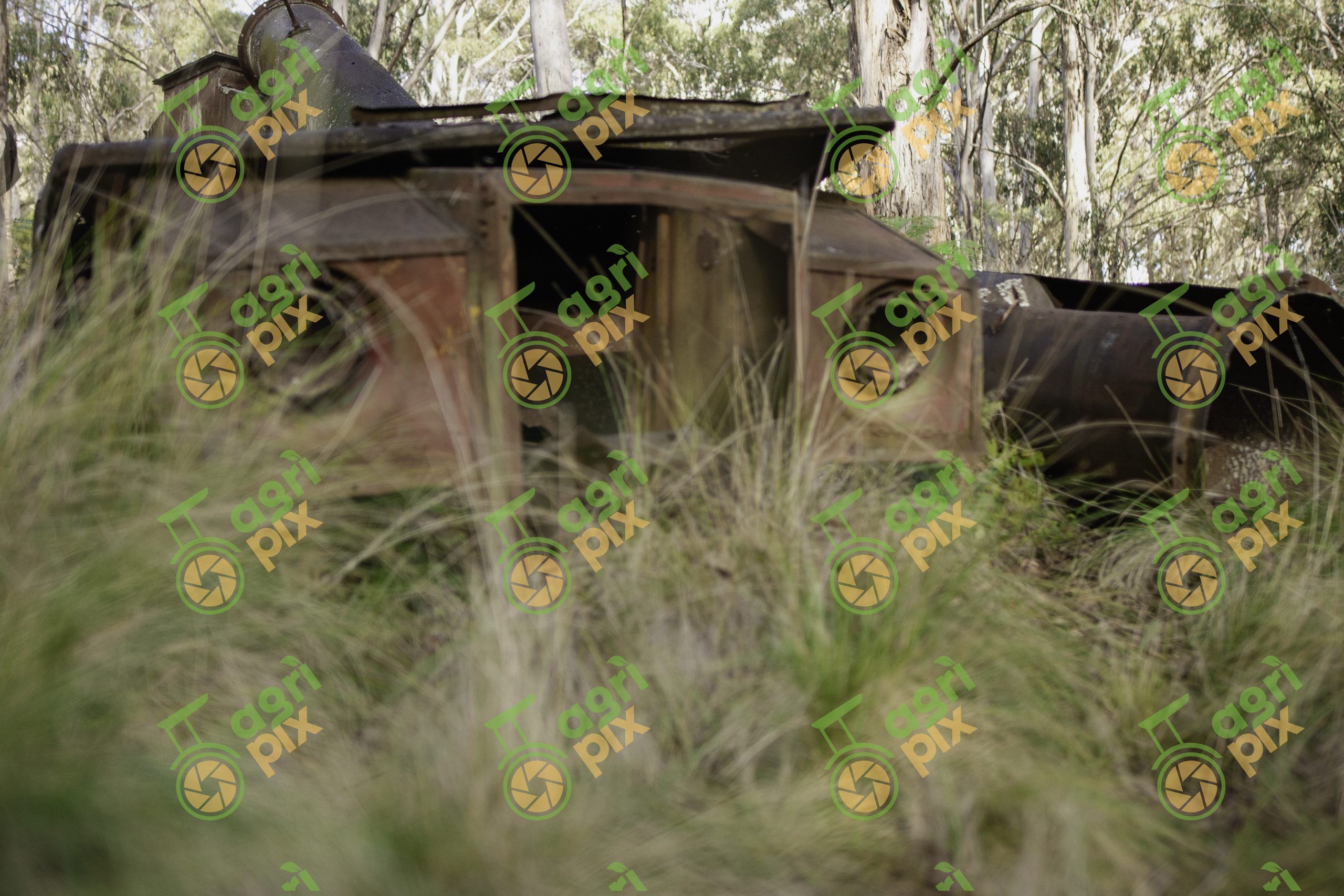 Abandoned Forestry Truck and Steam Boiler at Coolah Tops National Park, NSW
