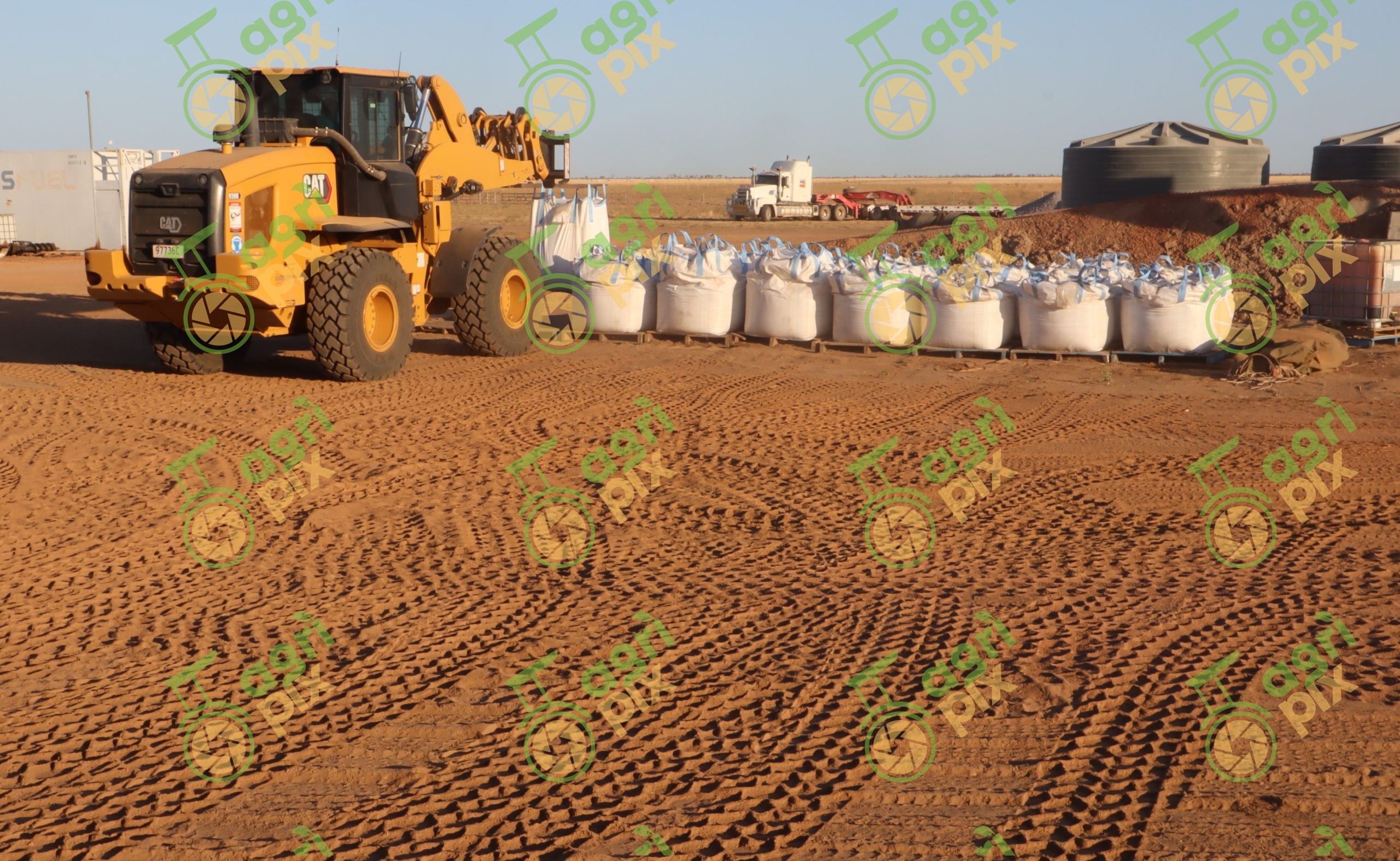 Unloading Bulk Cement Powder at Augustus Downs Station, Queensland