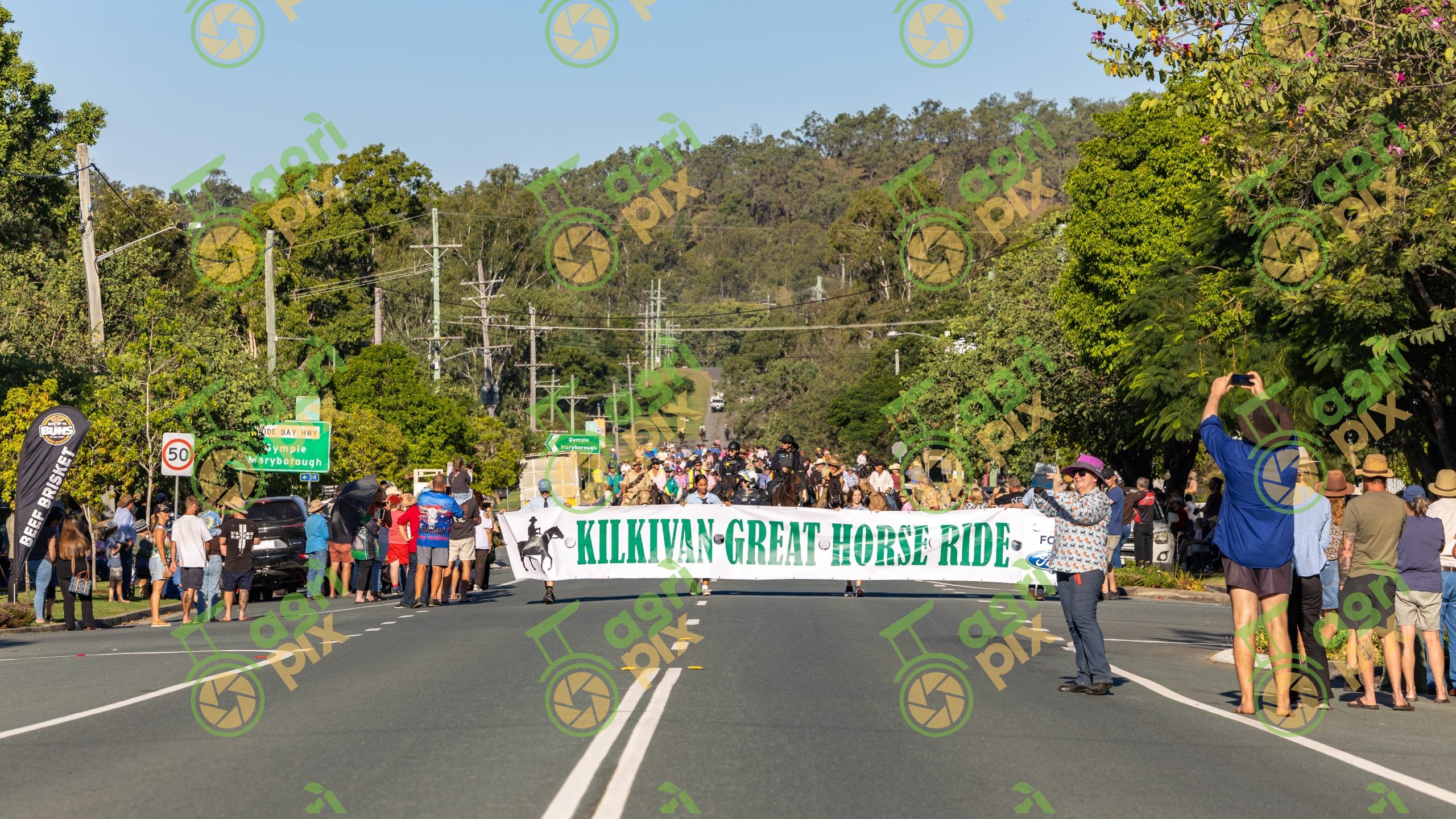 Kilkivan Great Horse Ride Main Street Parade, Queensland