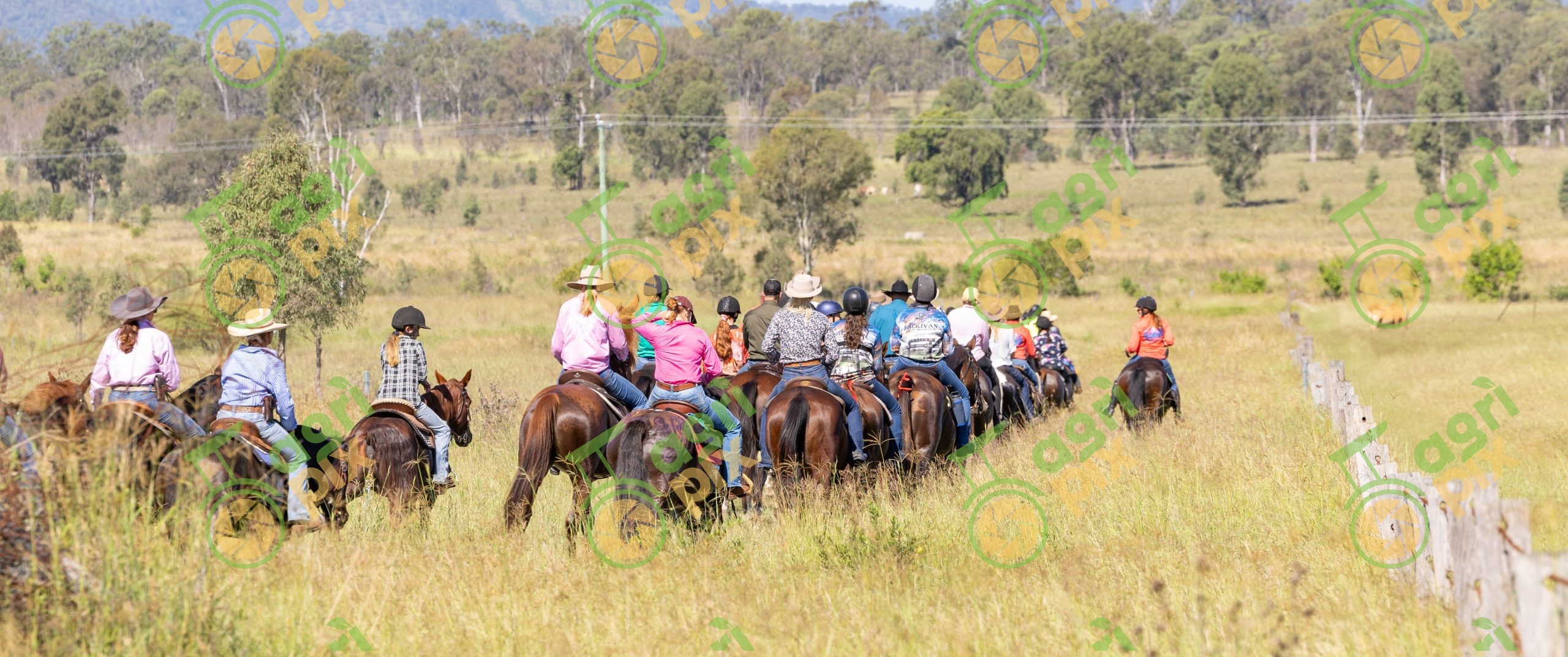 Horse Riders on the Kilkivan Great Horse Ride Trail, Queensland